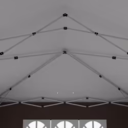 Outsunny 3 x 6m Pop Up Gazebo Height Adjustable Party Tent w/ Storage Bag Brown - Additional view 6