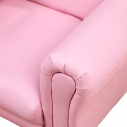 HOMCOM Kids Sofa Set, 2 Piece Children Armchair with Stool Nursery Pink - Additional view 6