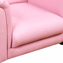 HOMCOM Kids Sofa Set, 2 Piece Children Armchair with Stool Nursery Pink - Additional view 7