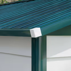 Outsunny 9'x6' Galvanised Metal Garden Shed Tool Storage Shed for Patio Green - Additional view 6