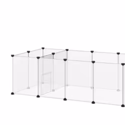 PawHut Pet Playpen, 18 Panels DIY Small Animal Cage, for Guinea Pigs, Hegehogs - Additional view 7