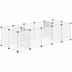 PawHut Pet Playpen, 18 Panels DIY Small Animal Cage, for Guinea Pigs, Hegehogs - Additional view 8