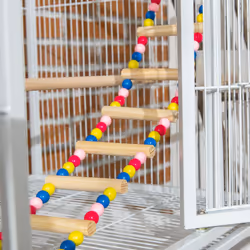 PawHut 3 Tier Bird Cage W/ Stand Toy, for Canary Finch Cockatiel Parakeet Budgie - Additional view 7