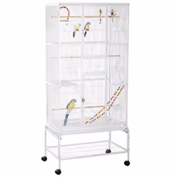 PawHut 3 Tier Bird Cage W/ Stand Toy, for Canary Finch Cockatiel Parakeet Budgie - Additional view 8