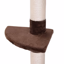 PawHut Floor to Ceiling Cat Tree for Indoor Cats 5-Tier Kitty Tower Brown - Additional view 7