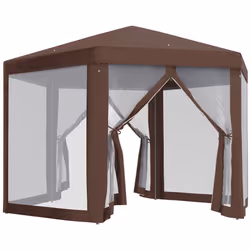 Outsunny Hexagonal Garden Gazebo Party Tent Patio Marquee Canopy - Additional view 8
