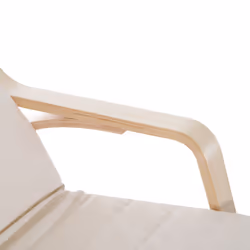 HOMCOM Rocking Chair Recliner Armchair Adjustable Footrest Cream White - Additional view 6