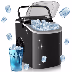 HOMCOM Ice Maker w/ Ice Scoop Basket 12Kg in 24 Hrs 9 Cubes Ready in 6-12Mins - Additional view 8