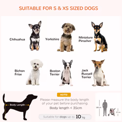 PawHut Dog Stroller W/ Rain Cover, Foldable Pet Pram for S, XS Dogs, Brown