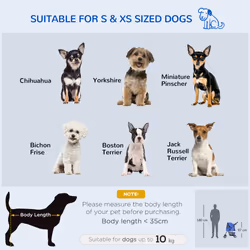 PawHut Dog Stroller W/ Rain Cover, Foldable Pet Pram for S, XS Dogs, Blue
