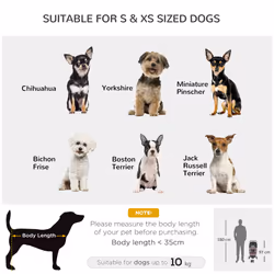 PawHut Dog Stroller W/ Cover, Folding Cat Pram Dog Pushchair for S XS Dogs Brown