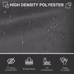 Outsunny 3x1.6M Retractable Side Awning Screen Fence Patio Privacy Divider Grey - Additional view 5