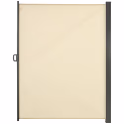 Outsunny 3x2M Retractable Side Awning Screen Fence Patio Privacy Divider Cream
