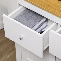 HOMCOM Sideboard Storage Cabinet Freestanding Kitchen Cupboard with Drawers - Additional view 6