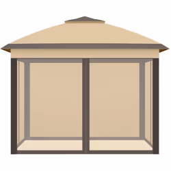 Outsunny Pop Up Gazebo Height Adjustable Canopy Tent w/ Carrying Bag, Beige - Additional view 5