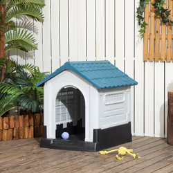 PawHut Dog Kennel for Outside Plastic Dog House for XS Dogs, 64.5 x 57 x 66cm - Additional view 8