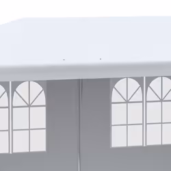 Outsunny 6m x 3m Garden Gazebo Marquee Canopy Party Tent Canopy Patio White - Additional view 6