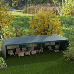 Outsunny 9m x 3m Outdoor Garden Gazebo Wedding Party Tent Canopy Marquee Green