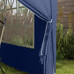 Outsunny 3mx3m Pop Up Gazebo Party Tent Canopy Marquee with Storage Bag Blue - Additional view 7