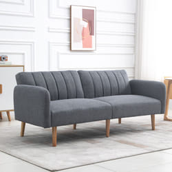 HOMCOM 3 Seater Sofa Bed w/ Adjustable Backrest for Living Room, Guest Room