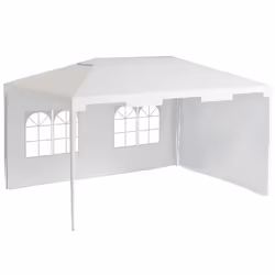 Outsunny 3 x 4 m Garden Gazebo Outdoor Canopy Marquee Party Tent White - Additional view 5