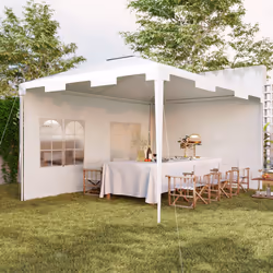 Outsunny 3 x 4 m Garden Gazebo Outdoor Canopy Marquee Party Tent White - Additional view 8