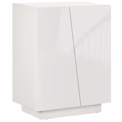 HOMCOM High Gloss Storage Cabinet for Bedroom Living Room Dining Room White - Additional view 8