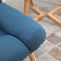 HOMCOM Recliner with Ottoman 3-Position Adjustable Reclining Lounger Sofa Chair - Additional view 6
