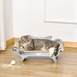 PawHut 60cm Cat Scratching Board with Catnip, Cardboard Scratcher Lounger