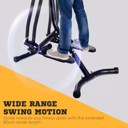 HOMCOM Air Walker Glider Cross Trainer Fitness Machine for Home Gym, Black