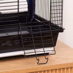 PawHut Metal Bird Cage, With Plastic Perch, Swing Ring, Handle, 39 x 33 x 47cm - Additional view 4