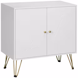 HOMCOM Freestanding Storage Cabinet with Adjustable Shelves for Living Room - Additional view 8