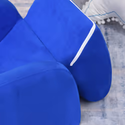 HOMCOM Kids Sofa Bed Children Armchair Folding Toddler Chair Couch Blue - Additional view 4