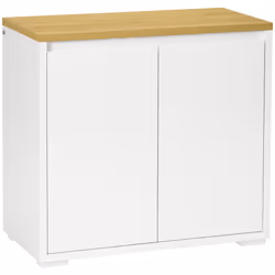HOMCOM Sideboard Living Room Cabinet with Double Door Cabinet Adjustable Shelf - Additional view 8