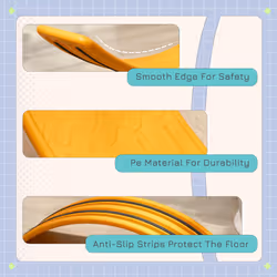 ZONEKIZ Balance Board, Kids Wobble board, Montessori Toy for 3-6 Years, Orange - Additional view 5