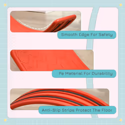 ZONEKIZ Balance Board, Kids Wobble board, Montessori Toy for 3-6 Years, Red - Additional view 4