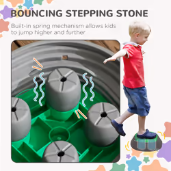 ZONEKIZ Kids Stepping Stones, 11 Pieces Balance River Stones for Obstacle Course - Additional view 6