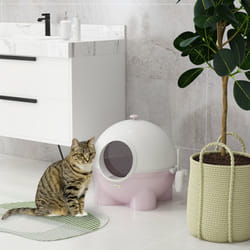PawHut Large Cat Litter Box w/ Scoop, Front Entrance, 53 x 51 x 48cm - Pink
