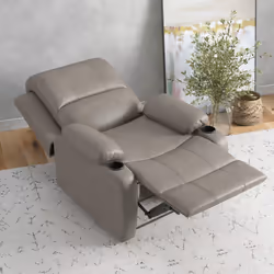 HOMCOM Recliner Armchair for Living Room, Recliner Chair with Cup Holder - Additional view 6
