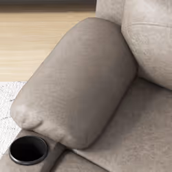 HOMCOM Recliner Armchair for Living Room, Recliner Chair with Cup Holder - Additional view 8