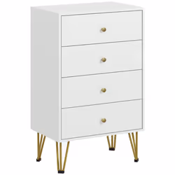 HOMCOM Chest of Drawers, 4 Drawers Dresser Storage Organiser for Bedroom - Additional view 8