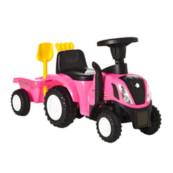 HOMCOM Ride On Tractor Toddler Walker Foot To Floor Slider 12-36 Months Pink