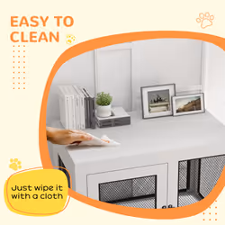 PawHut Pet Crate End Table w/ Soft Washable Cushion for Lage Medium Small Dogs - Additional view 6