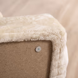 PawHut Four-Step Portable Dog Stairs with Washable Plush Cover, Beige - Additional view 7