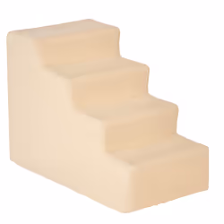 PawHut Four-Step Portable Dog Stairs with Washable Plush Cover, Beige - Additional view 8