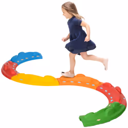 ZONEKIZ Kids Balance Beam, 6 Pieces Stepping Stones, for Obstacle Course