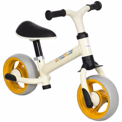 AIYAPLAY Lightweight Baby Balance Bike w/ Adjustable Seat, EVA Wheels - Orange