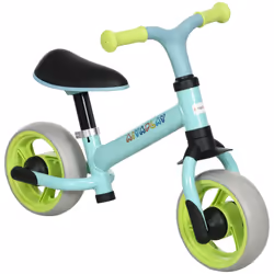 AIYAPLAY Lightweight Baby Balance Bike w/ Adjustable Seat, EVA Wheels - Green