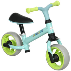 AIYAPLAY Lightweight Baby Balance Bike w/ Adjustable Seat, EVA Wheels - Green