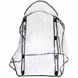 PawHut Rain Cover for Dog Stroller Pram Buggy for S XS Dogs, Cats, W/ Two Entry - Additional view 4